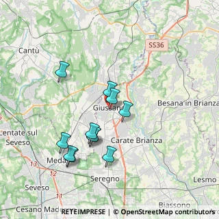 Mappa Via Borella, 20833 Giussano MB, Italia (3.40364)