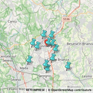 Mappa Piazza S. Carlo, 20833 Giussano MB, Italia (2.79083)
