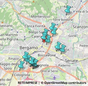 Mappa Via Carlo Serassi, 24125 Bergamo BG, Italia (1.82875)