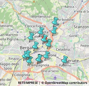 Mappa Via Carlo Serassi, 24125 Bergamo BG, Italia (1.53143)