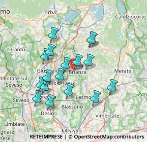 Mappa 20842 Besana In Brianza MB, Italia (6.46706)