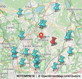 Mappa 20842 Besana In Brianza MB, Italia (9.6325)