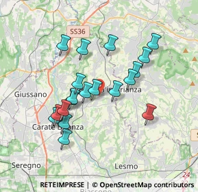 Mappa 20842 Besana In Brianza MB, Italia (3.2)
