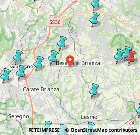 Mappa 20842 Besana In Brianza MB, Italia (6.4615)
