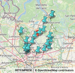Mappa 20842 Besana In Brianza MB, Italia (12.5865)