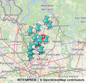 Mappa 20842 Besana In Brianza MB, Italia (9.51571)