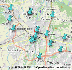 Mappa Piazza della Libertà, 24036 Ponte San Pietro BG, Italia (2.06933)