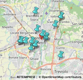 Mappa Piazza della Libertà, 24036 Ponte San Pietro BG, Italia (1.52235)