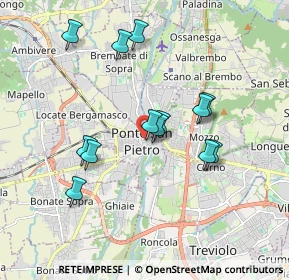 Mappa Piazza della Libertà, 24036 Ponte San Pietro BG, Italia (1.63385)