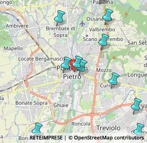 Mappa Piazza della Libertà, 24036 Ponte San Pietro BG, Italia (2.44909)