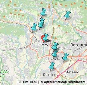Mappa Piazza della Libertà, 24036 Ponte San Pietro BG, Italia (3.28364)