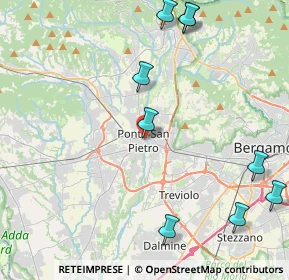 Mappa Piazza della Libertà, 24036 Ponte San Pietro BG, Italia (5.89091)