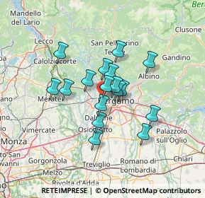 Mappa Via A. Moro, 24030 Mozzo BG, Italia (9.73765)