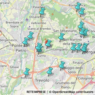 Mappa Via A. Moro, 24030 Mozzo BG, Italia (2.50579)