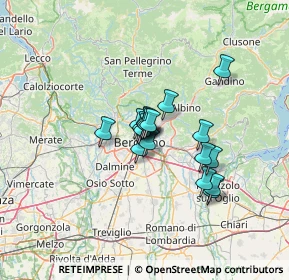 Mappa Via Angelo Cassina, 24125 Bergamo BG, Italia (8.27278)