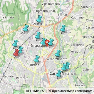 Mappa Via Dante Alighieri, 20833 Giussano MB, Italia (2.065)