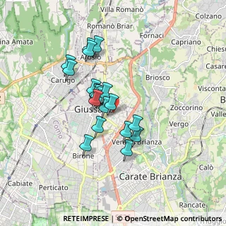 Mappa Via Dante Alighieri, 20833 Giussano MB, Italia (1.301)
