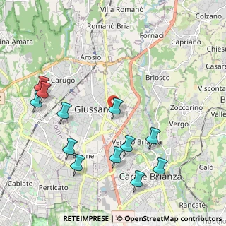 Mappa Via Dante Alighieri, 20833 Giussano MB, Italia (2.3625)