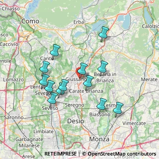 Mappa Via Dante Alighieri, 20833 Giussano MB, Italia (6.78769)