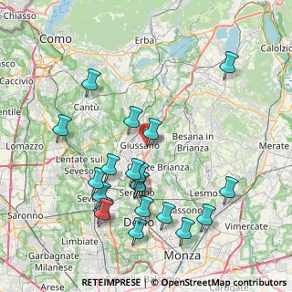 Mappa Via Dante Alighieri, 20833 Giussano MB, Italia (8.5435)