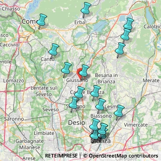 Mappa Via Dante Alighieri, 20833 Giussano MB, Italia (10.132)