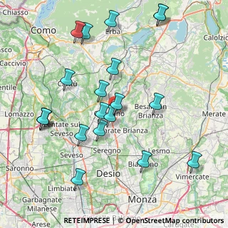 Mappa Via Dante Alighieri, 20833 Giussano MB, Italia (8.795)