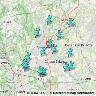 Mappa Via Dante Alighieri, 20833 Giussano MB, Italia (4.15647)