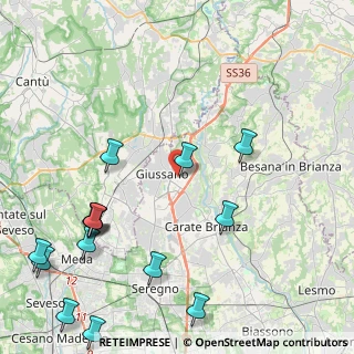 Mappa Via Dante Alighieri, 20833 Giussano MB, Italia (5.69)