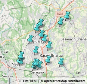 Mappa Via Dante Alighieri, 20833 Giussano MB, Italia (3.907)