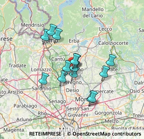 Mappa Via Camillo Benso Conte di Cavour, 20833 Giussano MB, Italia (10.52714)