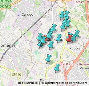 Mappa Via Camillo Benso Conte di Cavour, 20833 Giussano MB, Italia (0.766)