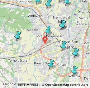 Mappa Presezzo, 24030 Presezzo BG, Italia (2.555)