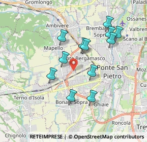 Mappa Presezzo, 24030 Presezzo BG, Italia (1.69083)