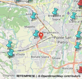 Mappa Presezzo, 24030 Presezzo BG, Italia (3.385)