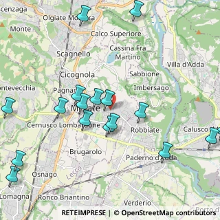 Mappa Via Andrea Vanalli, 23807 Merate LC, Italia (2.47294)