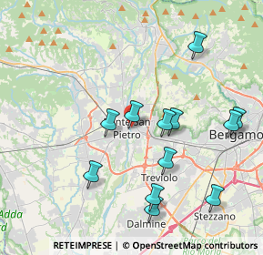 Mappa Via Don Antonio Begnis, 24036 Ponte San Pietro BG, Italia (4.025)