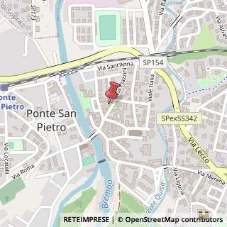 Mappa Via Piazzini 33, 24, 24036 Ponte San Pietro, Bergamo (Lombardia)