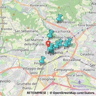 Mappa Via Sant'Alessandro, 24121 Bergamo BG, Italia (1.08636)