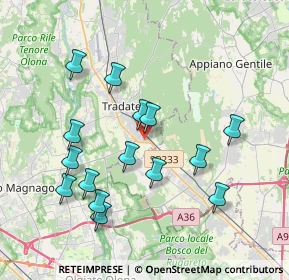 Mappa Via Galileo Galilei, 21049 Tradate VA, Italia (3.78133)