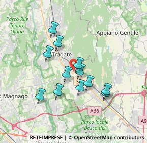 Mappa Via Galileo Galilei, 21049 Tradate VA, Italia (2.93)