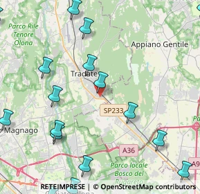 Mappa Via Galileo Galilei, 21049 Tradate VA, Italia (6.507)