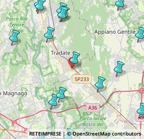 Mappa Via Galileo Galilei, 21049 Tradate VA, Italia (6.391)