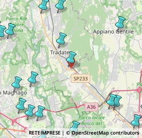 Mappa Via Galileo Galilei, 21049 Tradate VA, Italia (6.858)