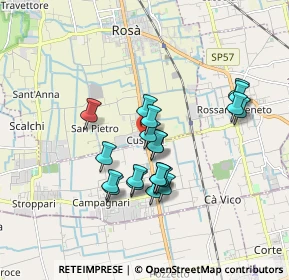 Mappa SP 47, 36056 Rosà VI (1.491)