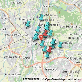 Mappa Via Giovanni Boccaccio, 24030 Mozzo BG, Italia (1.179)