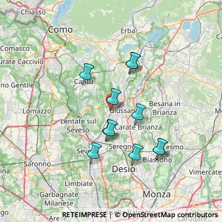 Mappa Via XI Febbraio, 22066 Mariano Comense CO, Italia (6.46455)