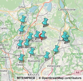 Mappa Casatenovo, 23880 Casatenovo LC, Italia (6.85438)