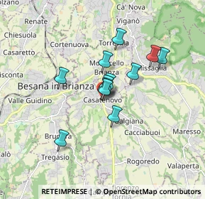 Mappa Via Alessandro Manzoni, 23880 Casatenovo LC, Italia (1.19833)