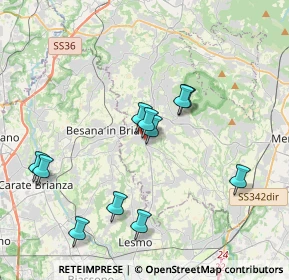 Mappa Via Alessandro Manzoni, 23880 Casatenovo LC, Italia (3.70727)