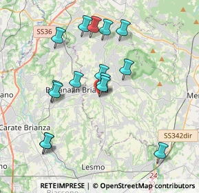 Mappa Via Alessandro Manzoni, 23880 Casatenovo LC, Italia (3.69533)